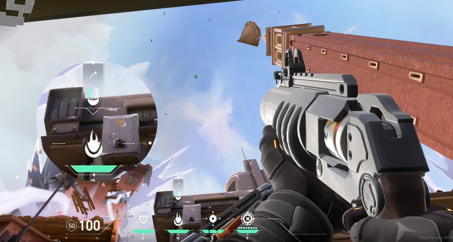 Brimstone Incendiary on Ascent Attack Site B — step 2 of 3: Aim — line up the shot