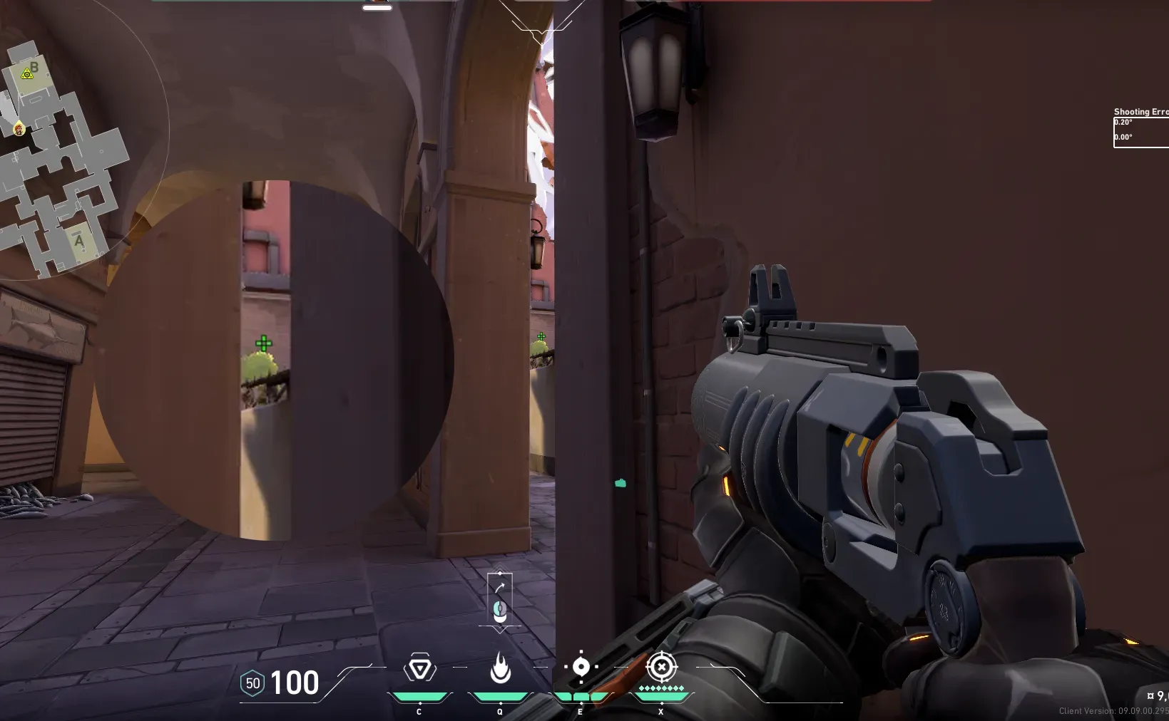 Brimstone Incendiary on Ascent Attack Site B — step 2 of 3: Aim — line up the shot