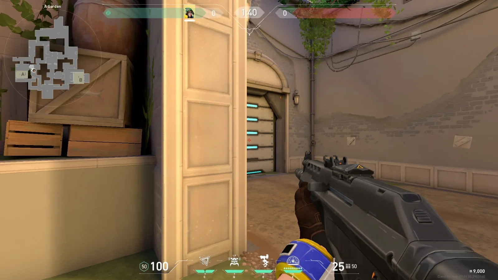 Killjoy Nanoswarm on Ascent Defense Site A — step 1 of 5: Position — where to stand