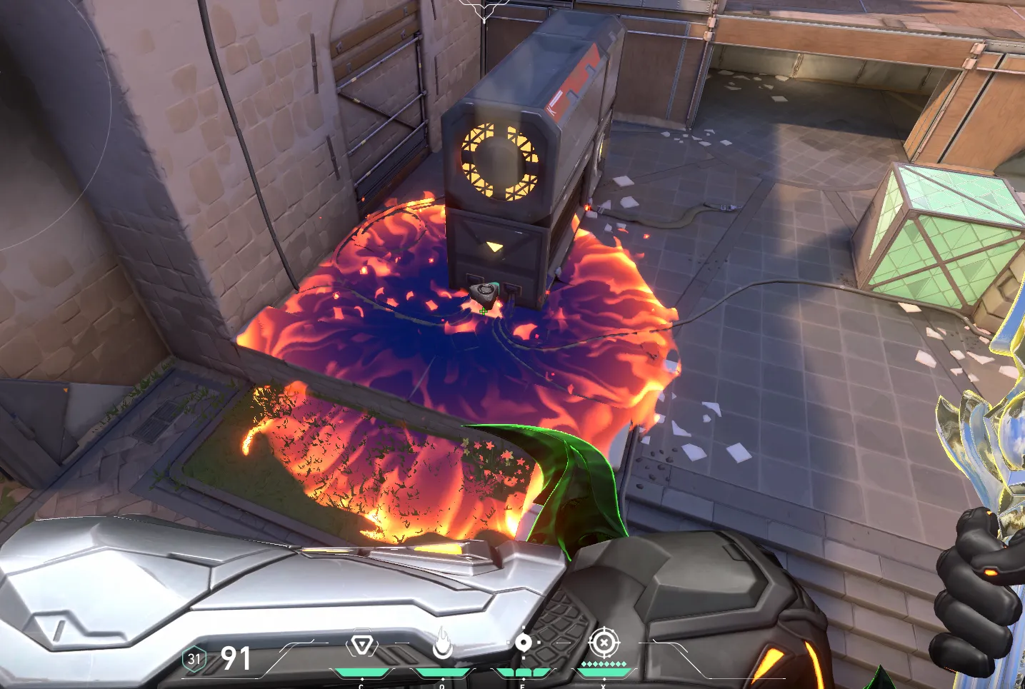 Brimstone Incendiary on Ascent Attack Site A — step 3 of 3: Result