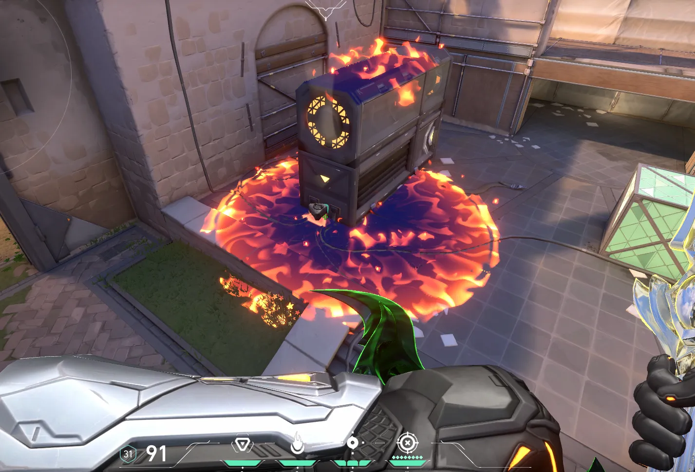 Brimstone Incendiary on Ascent Attack Site A — step 3 of 3: Result