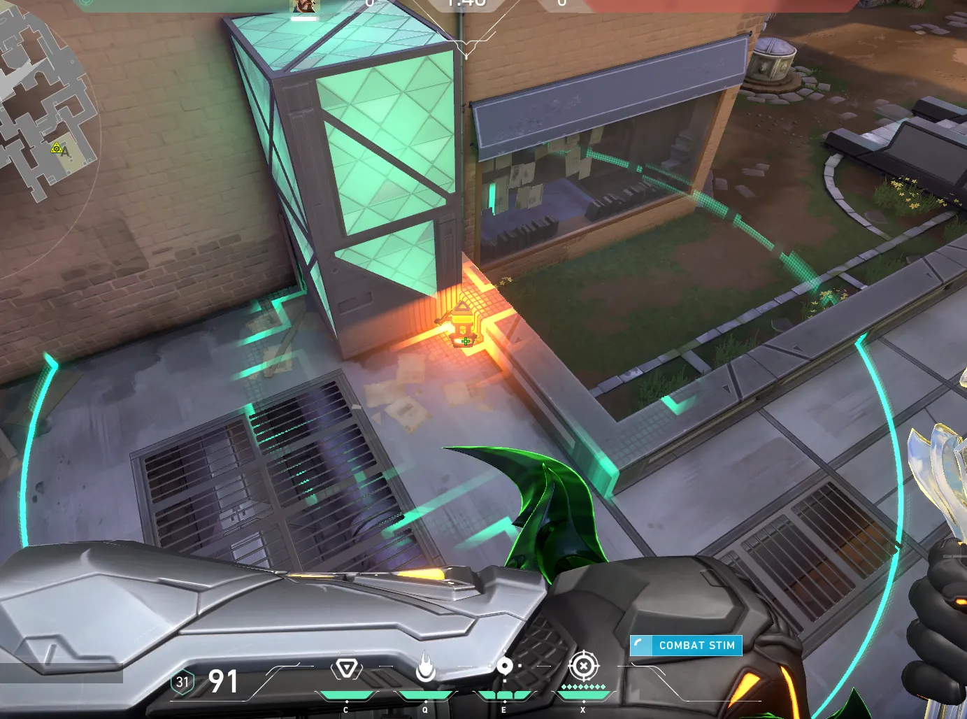 Brimstone Incendiary on Ascent Attack Site A — step 1 of 3: Position — where to stand