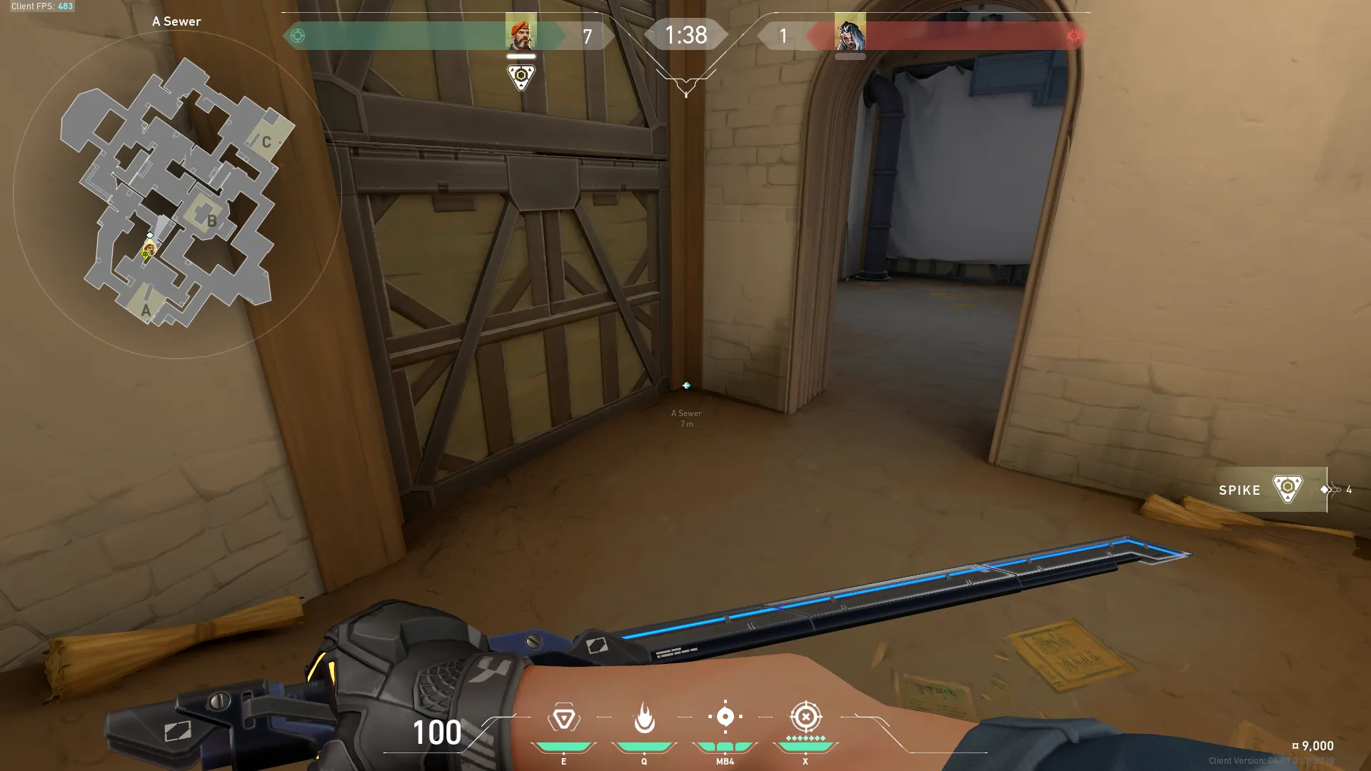 Brimstone Incendiary on Haven Attack Site A — step 1 of 3: Position — where to stand