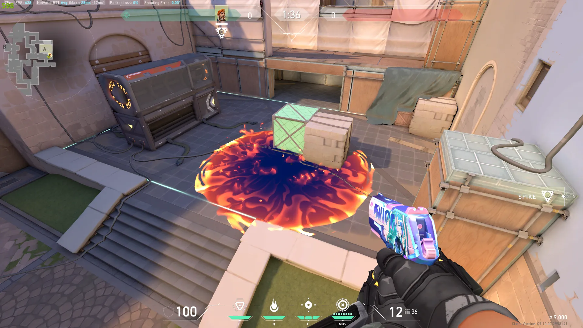 Brimstone Incendiary on Ascent Attack Site A — step 3 of 3: Result