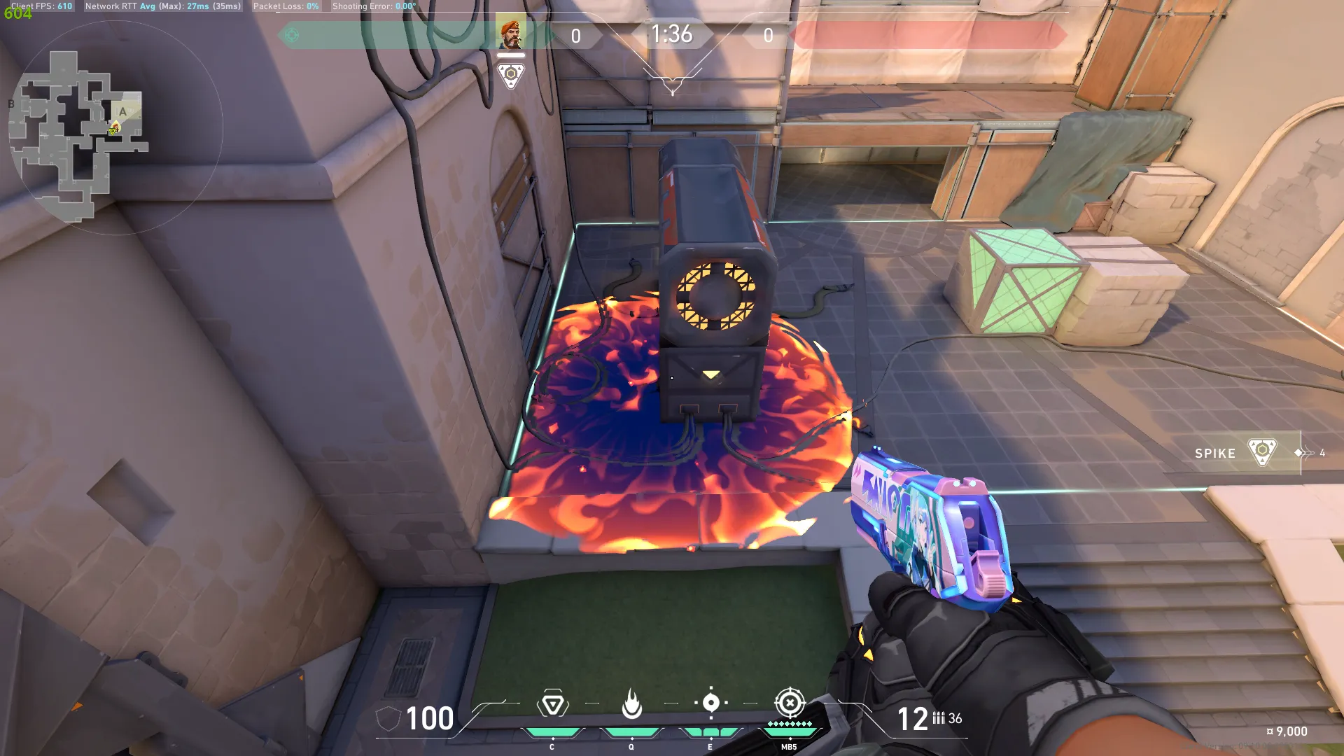 Brimstone Incendiary on Ascent Attack Site A — step 3 of 3: Result