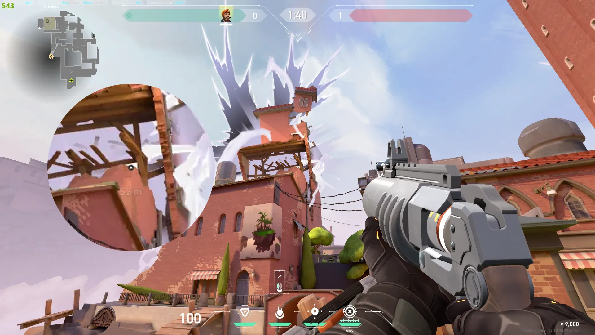 Brimstone Incendiary on Ascent Attack Site B — step 2 of 3: Aim — line up the shot