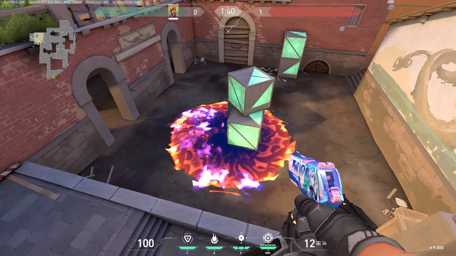 Brimstone Incendiary on Ascent Attack Site B — step 3 of 3: Result