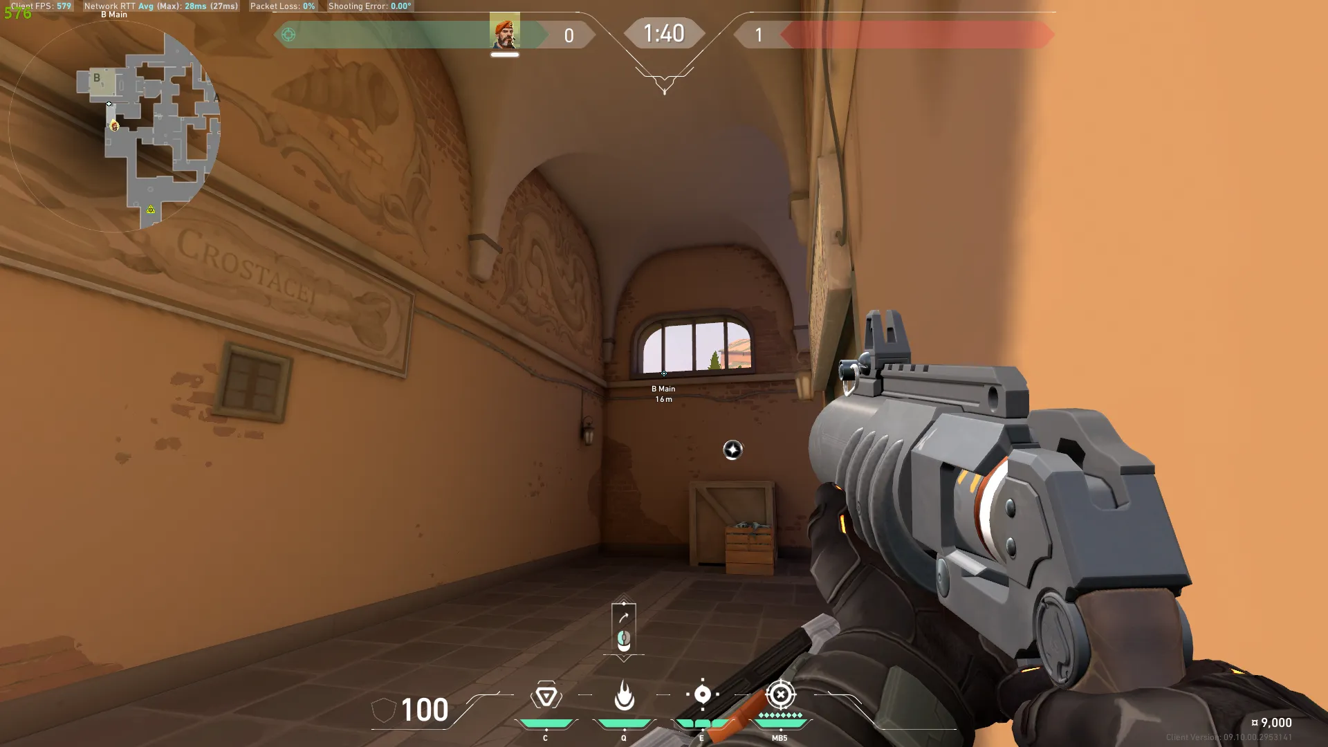 Brimstone Incendiary on Ascent Attack Site B — step 1 of 3: Position — where to stand
