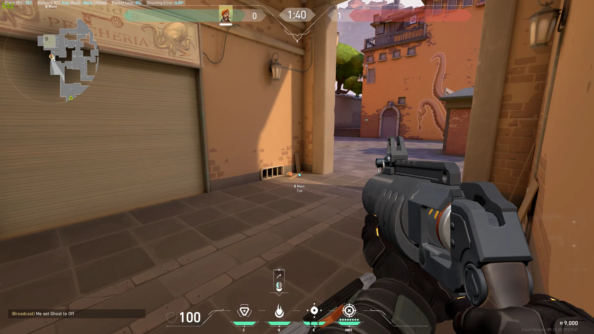 Brimstone Incendiary on Ascent Attack Site B — step 2 of 3: Aim — line up the shot