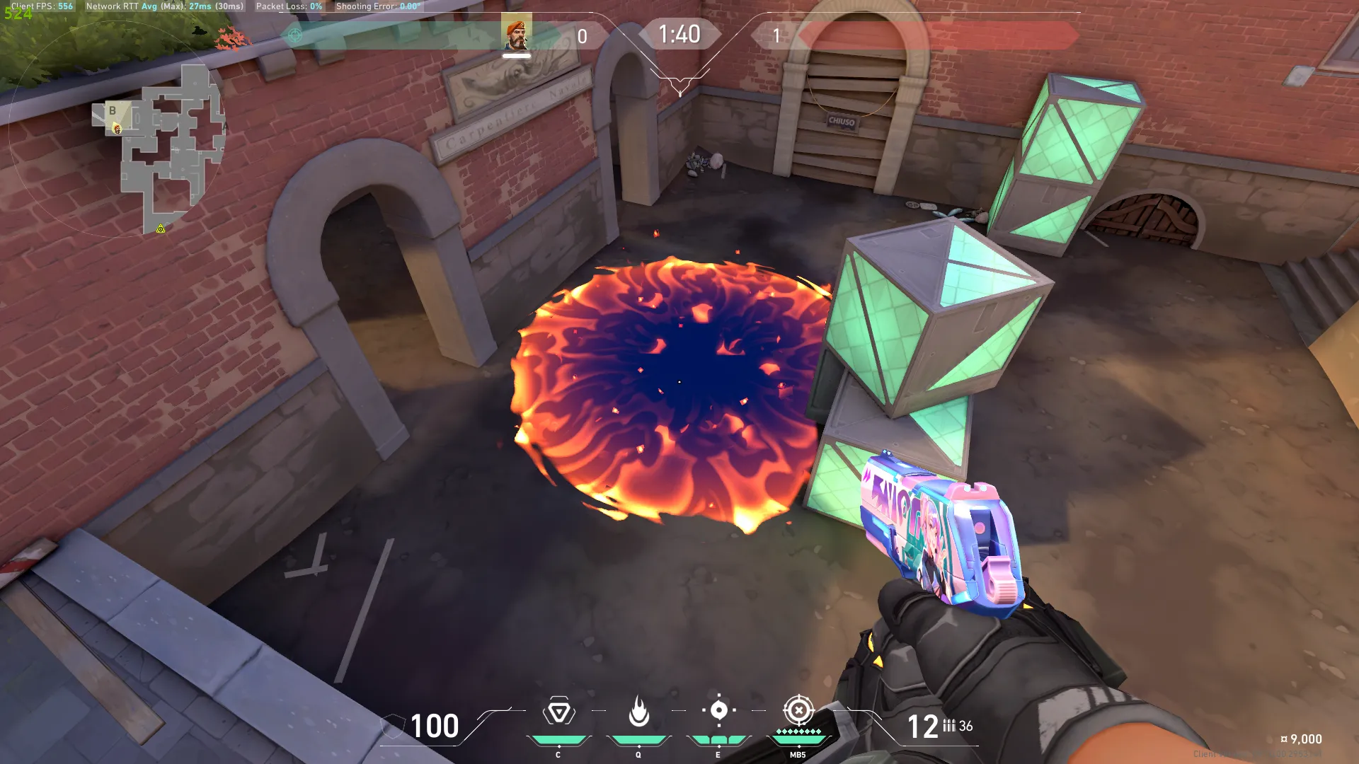 Brimstone Incendiary on Ascent Attack Site B — step 3 of 3: Result