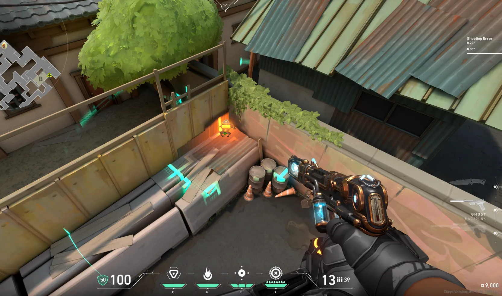 Brimstone Incendiary on Split Defense Site B — step 1 of 3: Position — where to stand