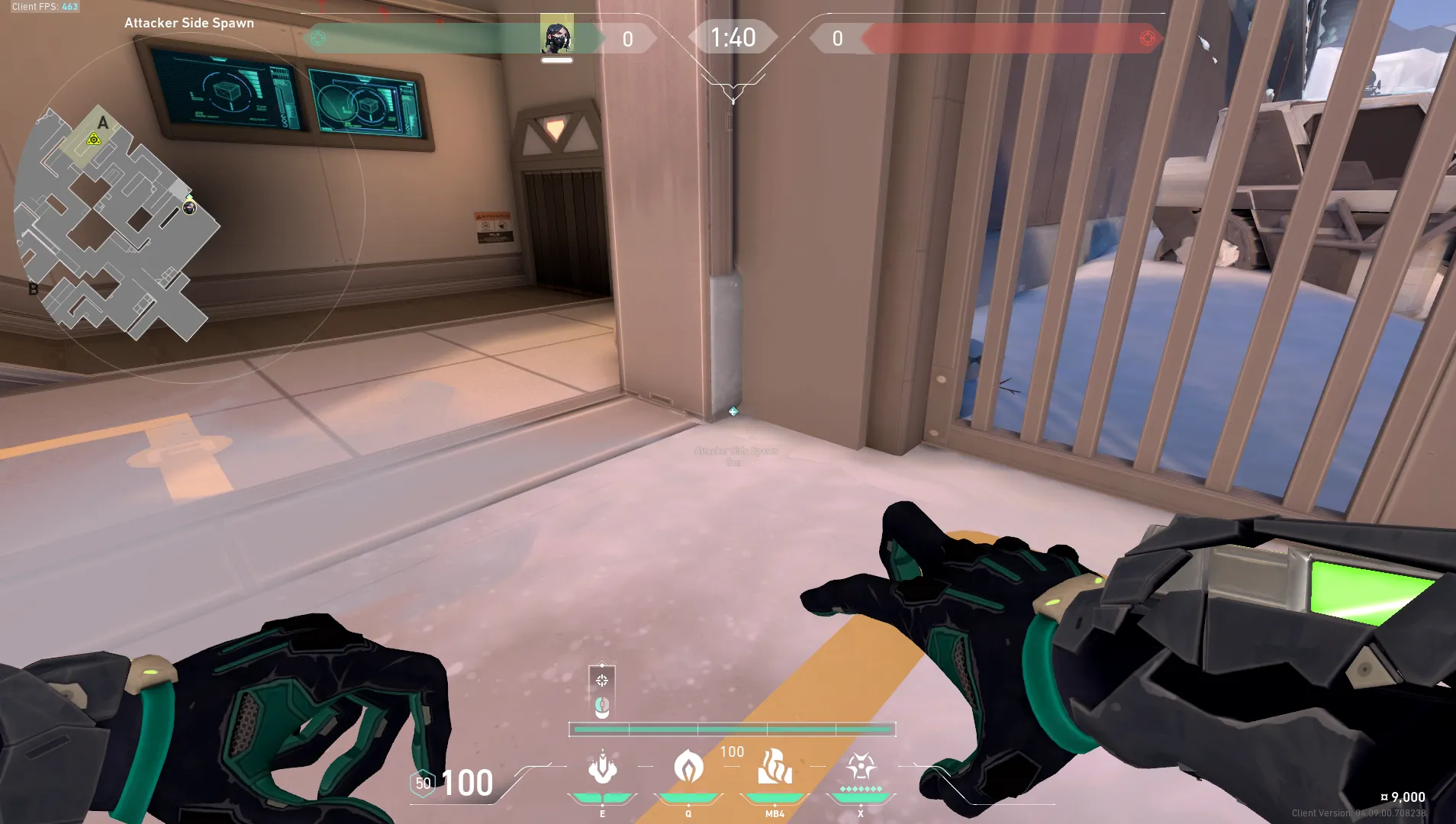 Viper Snake Bite on Icebox Attack Site A — step 1 of 3: Position — where to stand