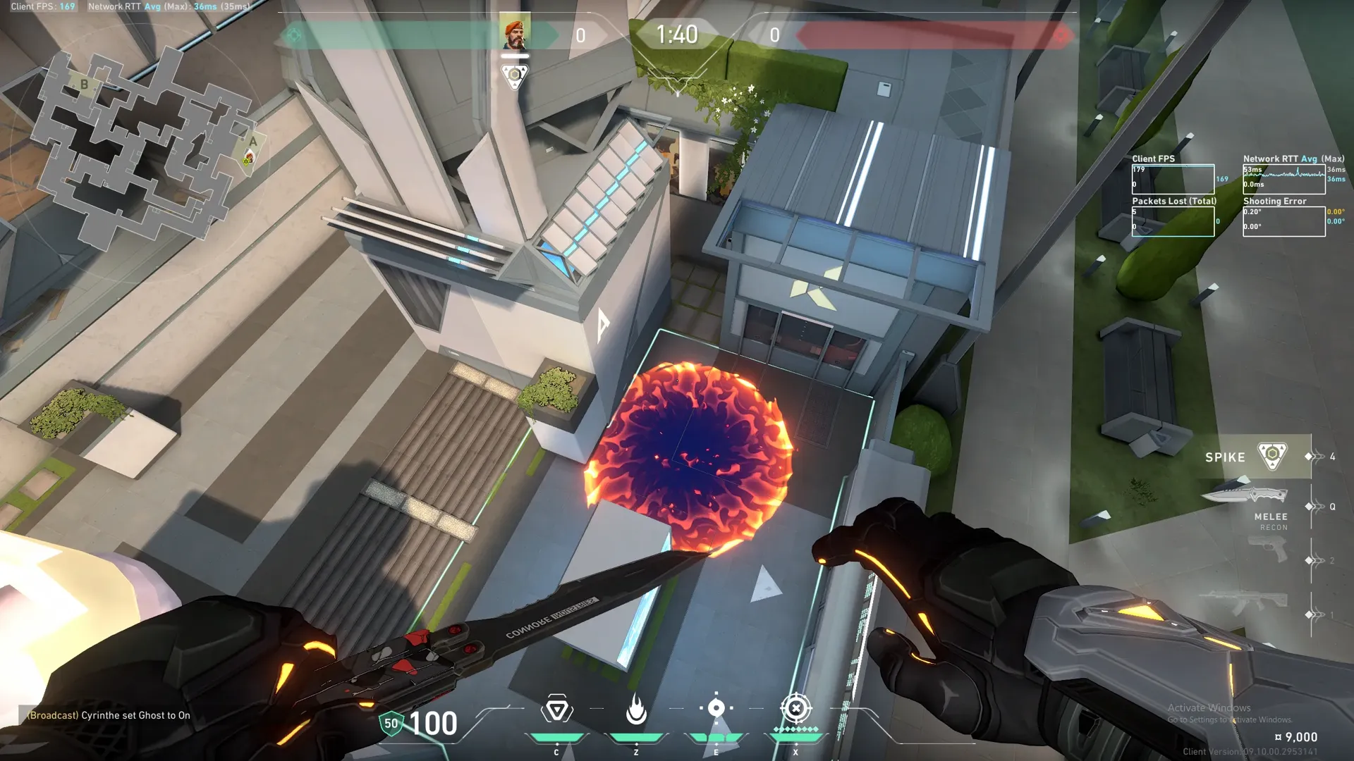 Brimstone Incendiary on Split Defense Site A — step 3 of 3: Result