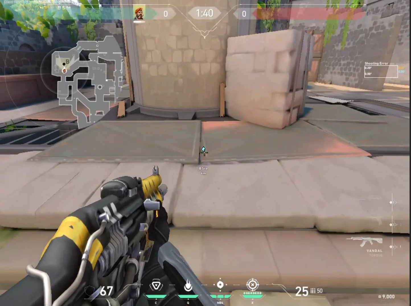 Brimstone Incendiary on Breeze Attack Site B — step 1 of 5: Position — where to stand