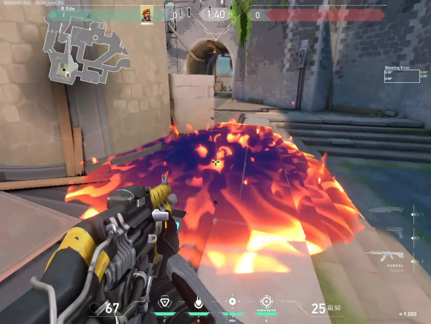 Brimstone Incendiary on Breeze Attack Site B — step 5 of 5: Result