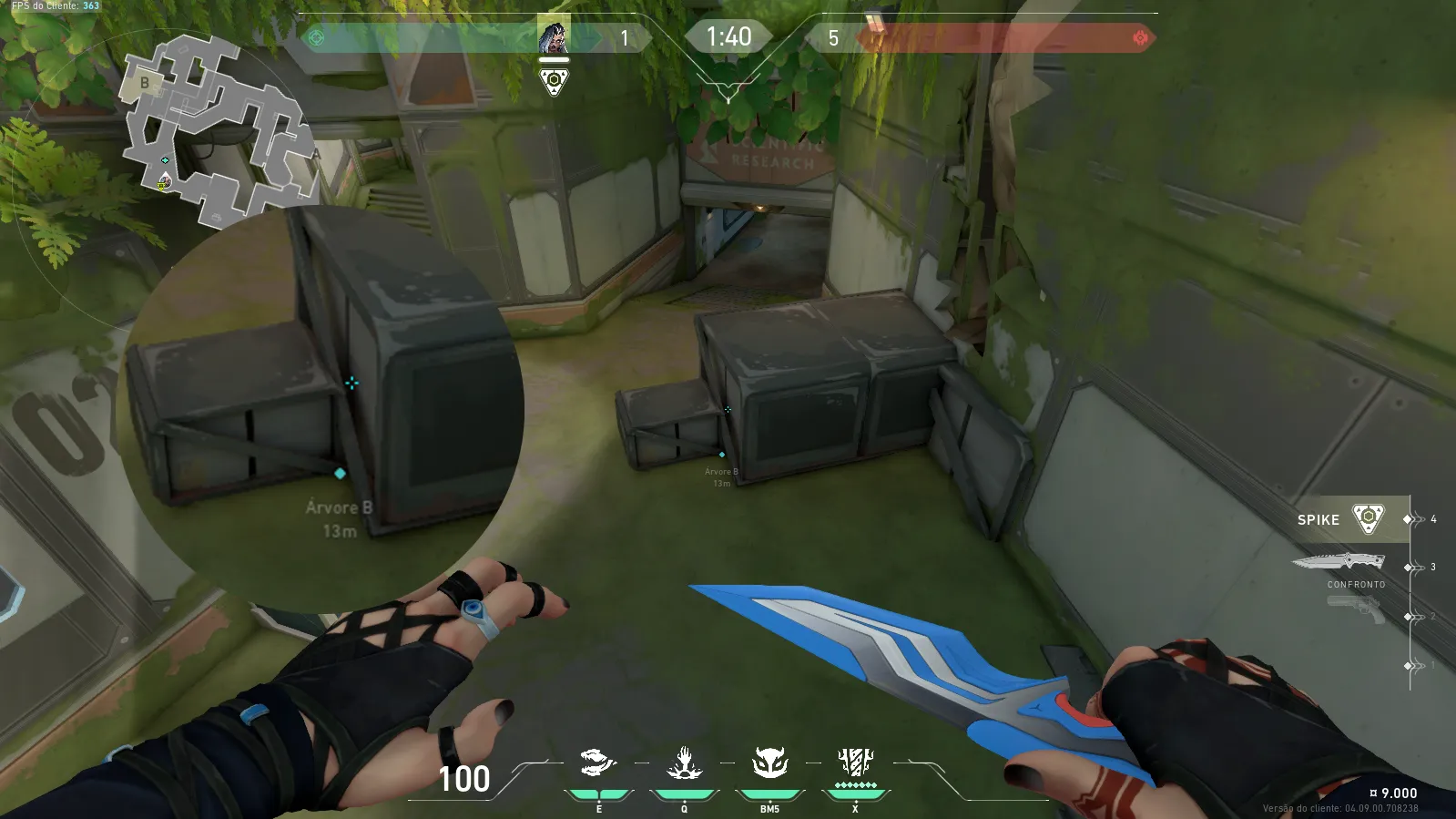 Fade Haunt on Fracture Attack Site B — step 1 of 3: Position — where to stand
