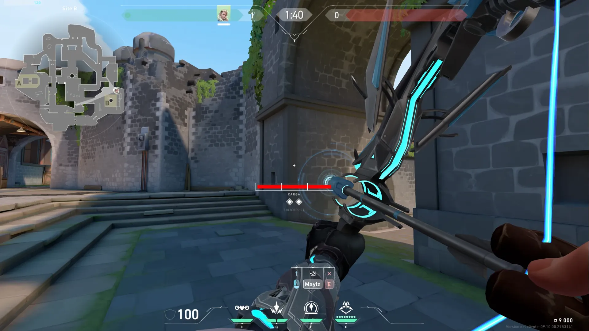 Sova Recon Bolt on Breeze Defense Site B — step 2 of 4: Aim — line up the shot