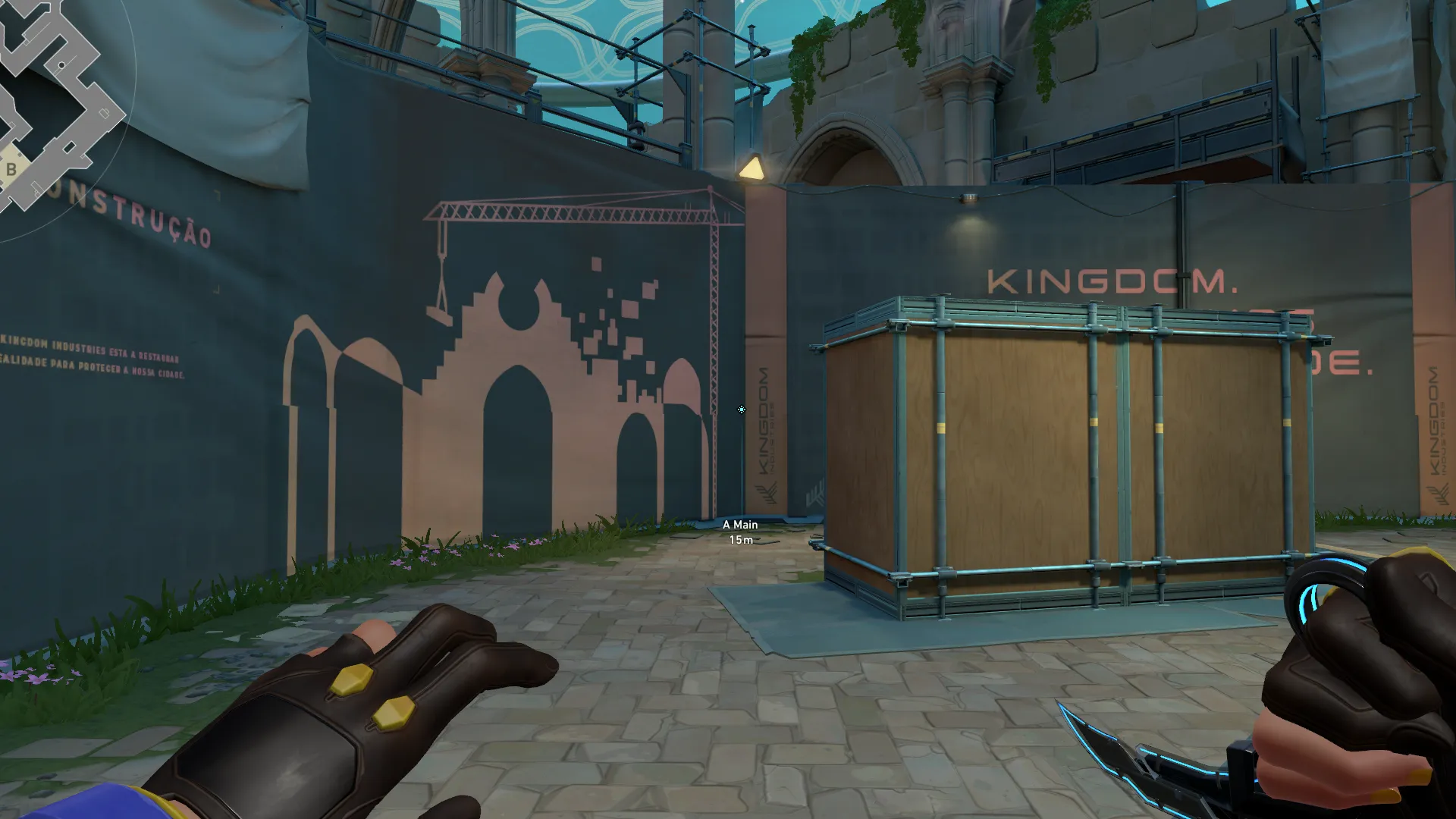 Killjoy Nanoswarm on Pearl Attack Site A — step 1 of 3: Position — where to stand