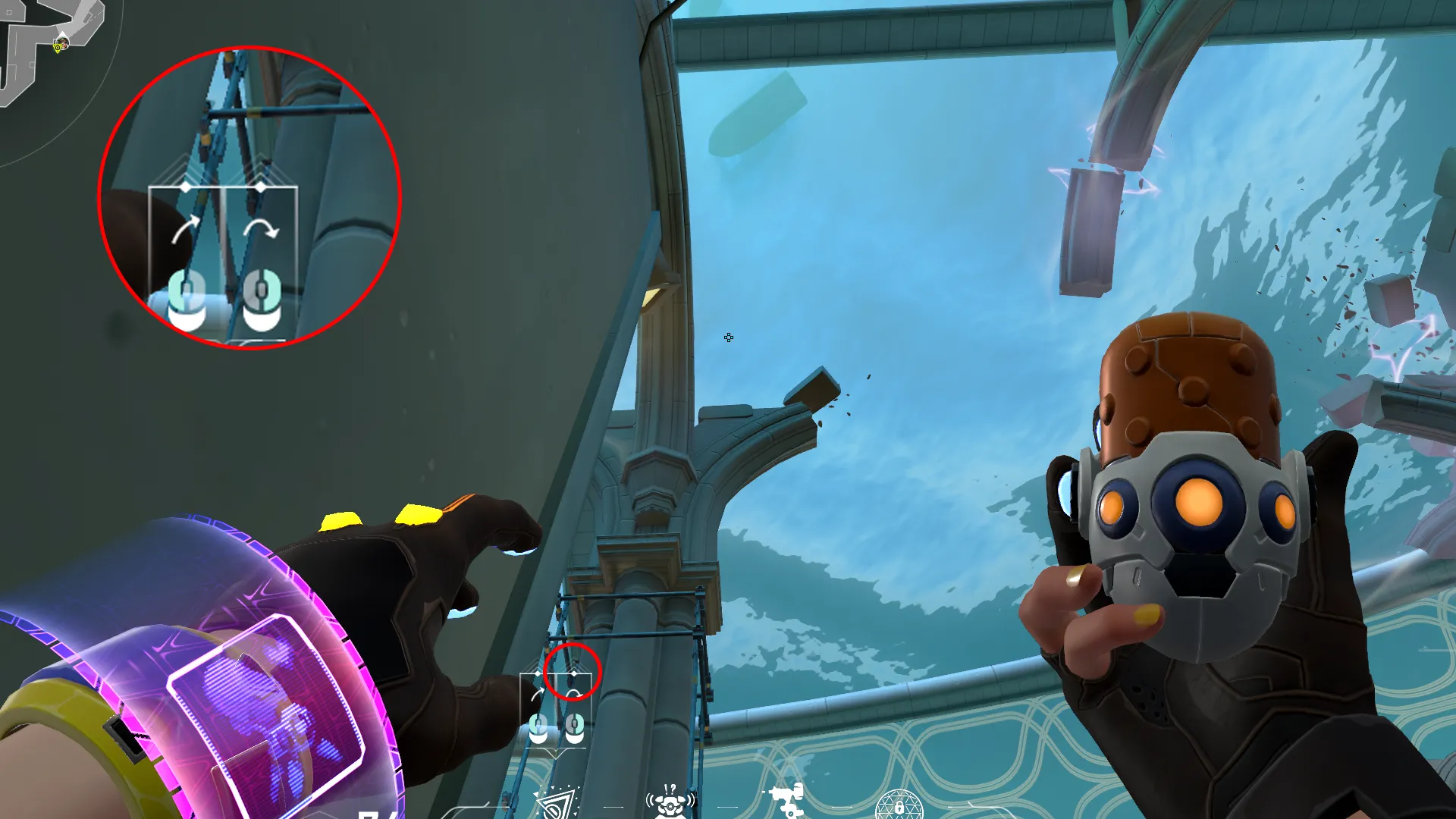 Killjoy Nanoswarm on Pearl Attack Site A — step 2 of 3: Aim — line up the shot