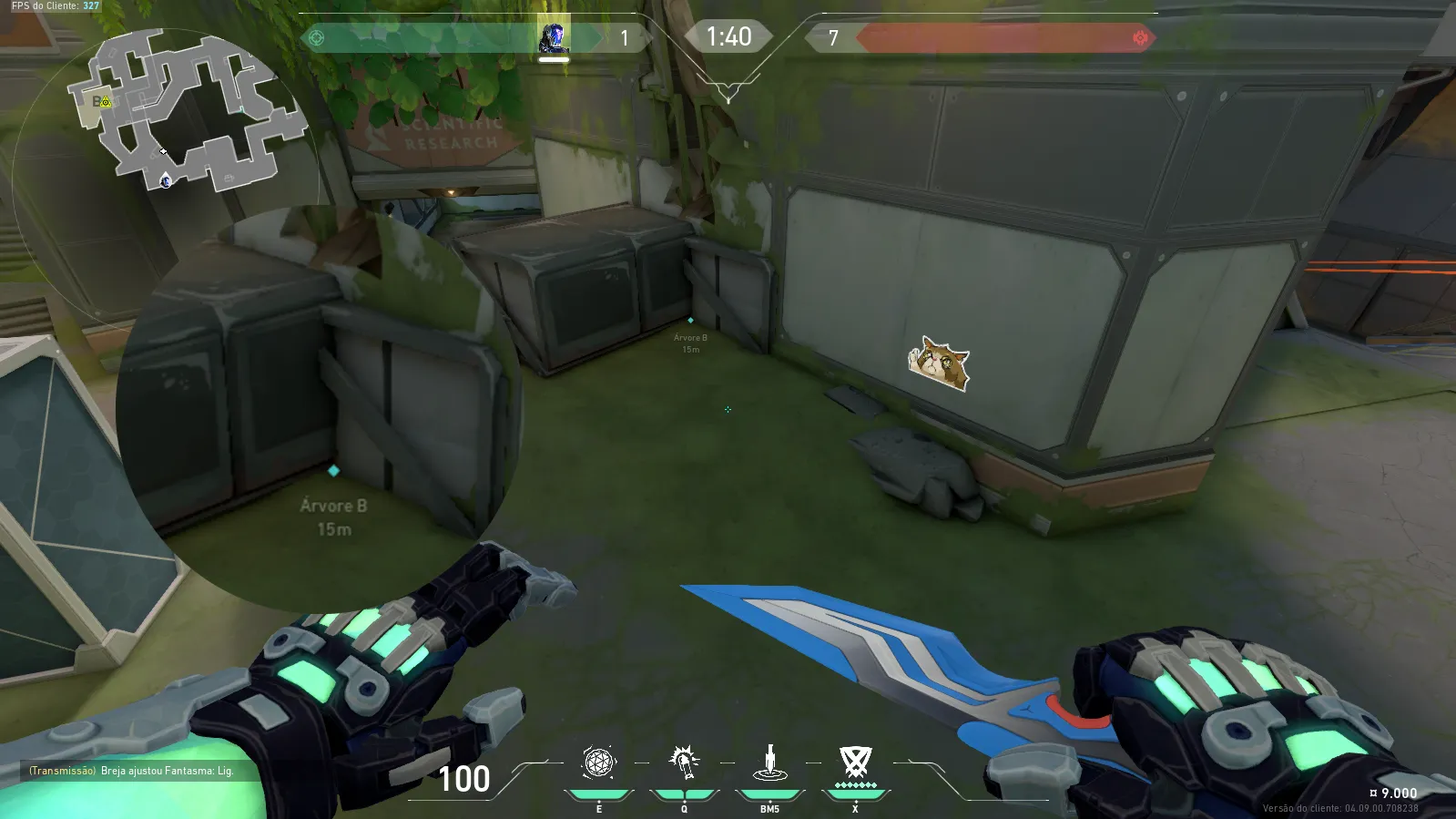 KAY/O Frag_Ment on Fracture Attack Site B — step 2 of 4: Aim — line up the shot
