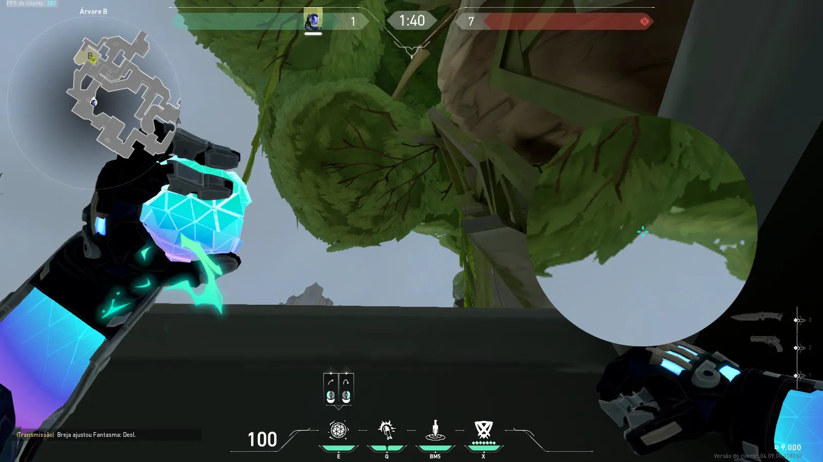 KAY/O Frag_Ment on Fracture Attack Site B — step 3 of 4: Aim — line up the shot