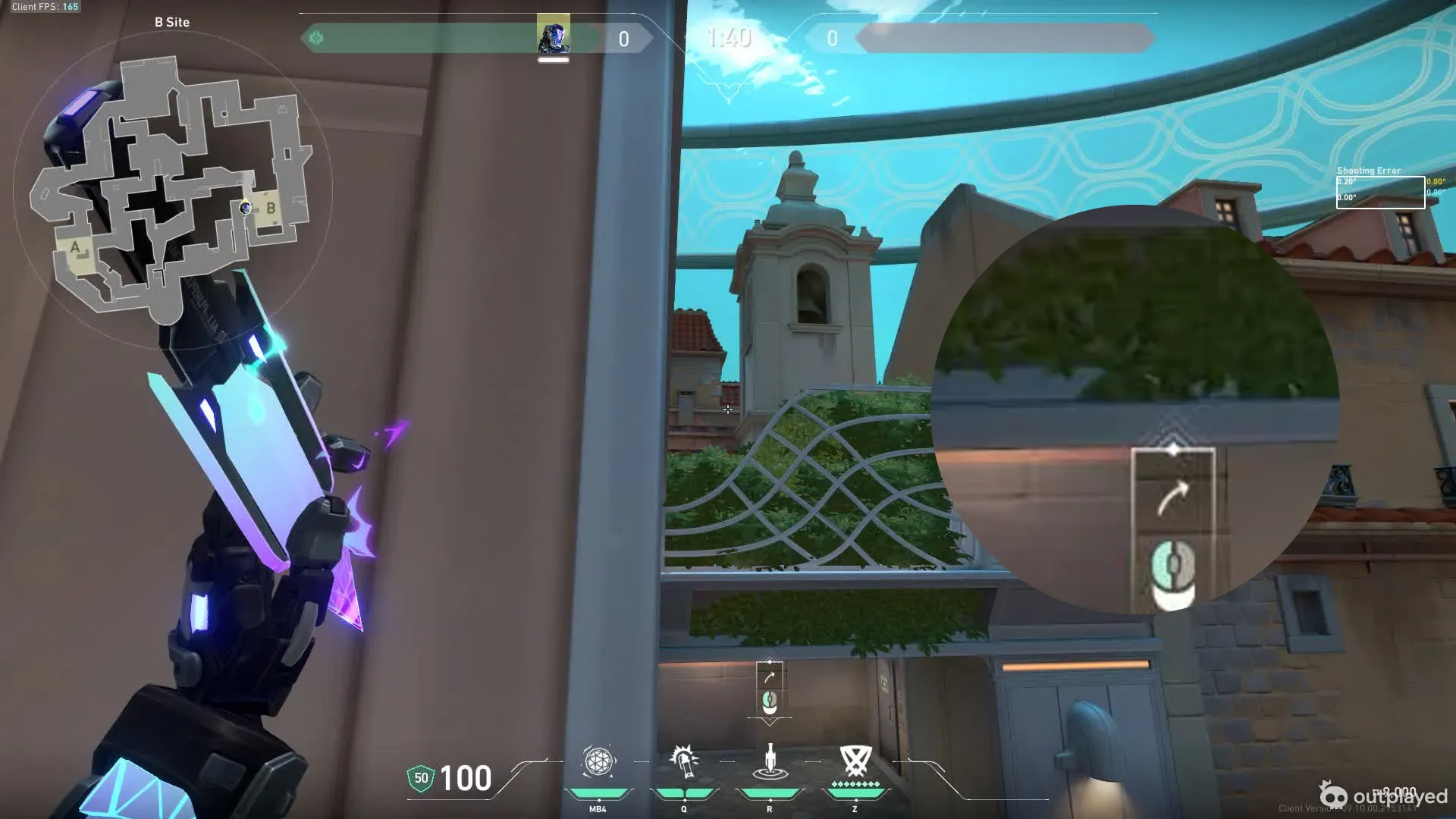 KAY/O Zero_Point on Pearl Defense Site B — step 2 of 3: Aim — line up the shot