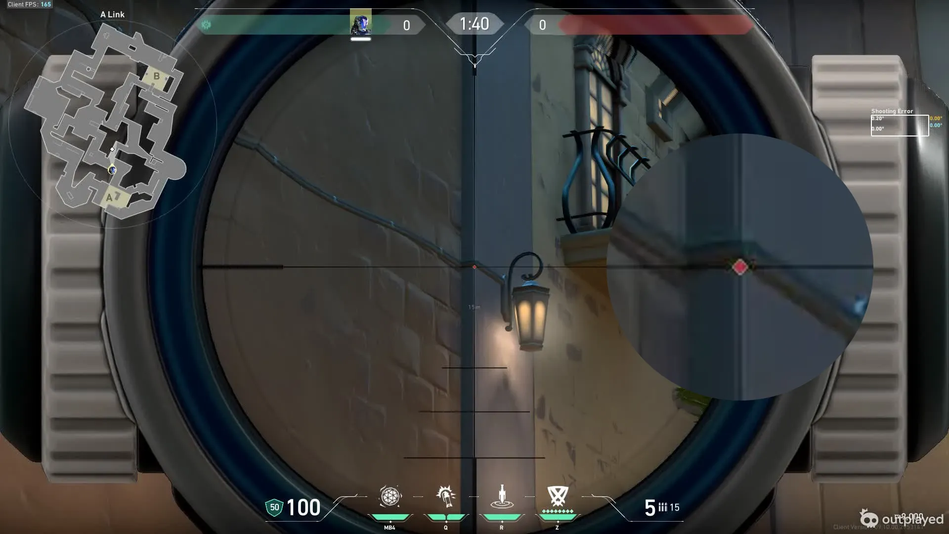 KAY/O Zero_Point on Pearl Defense Site B — step 2 of 4: Aim — line up the shot