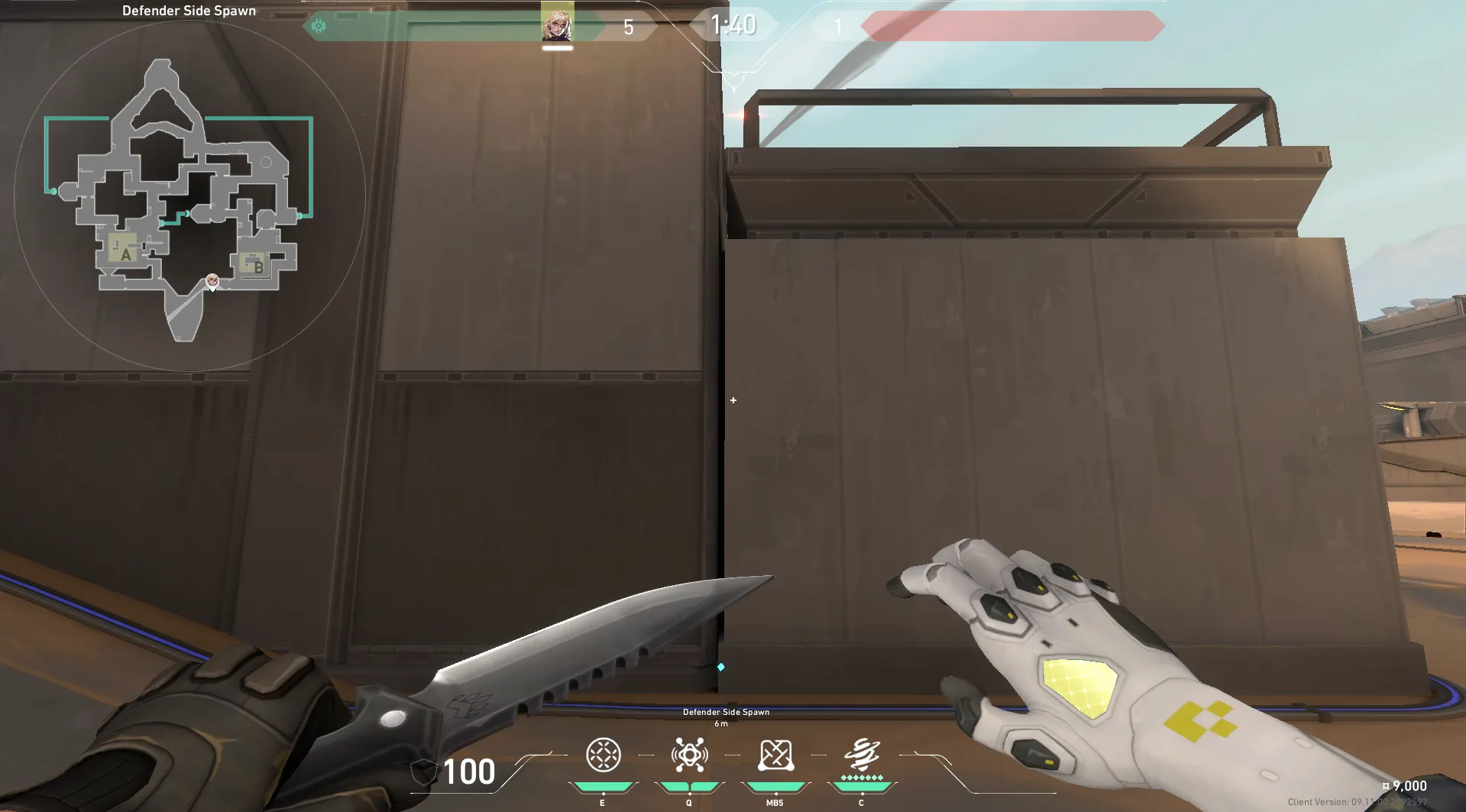 Deadlock GravNet on Bind Defense Site B — step 1 of 4: Position — where to stand