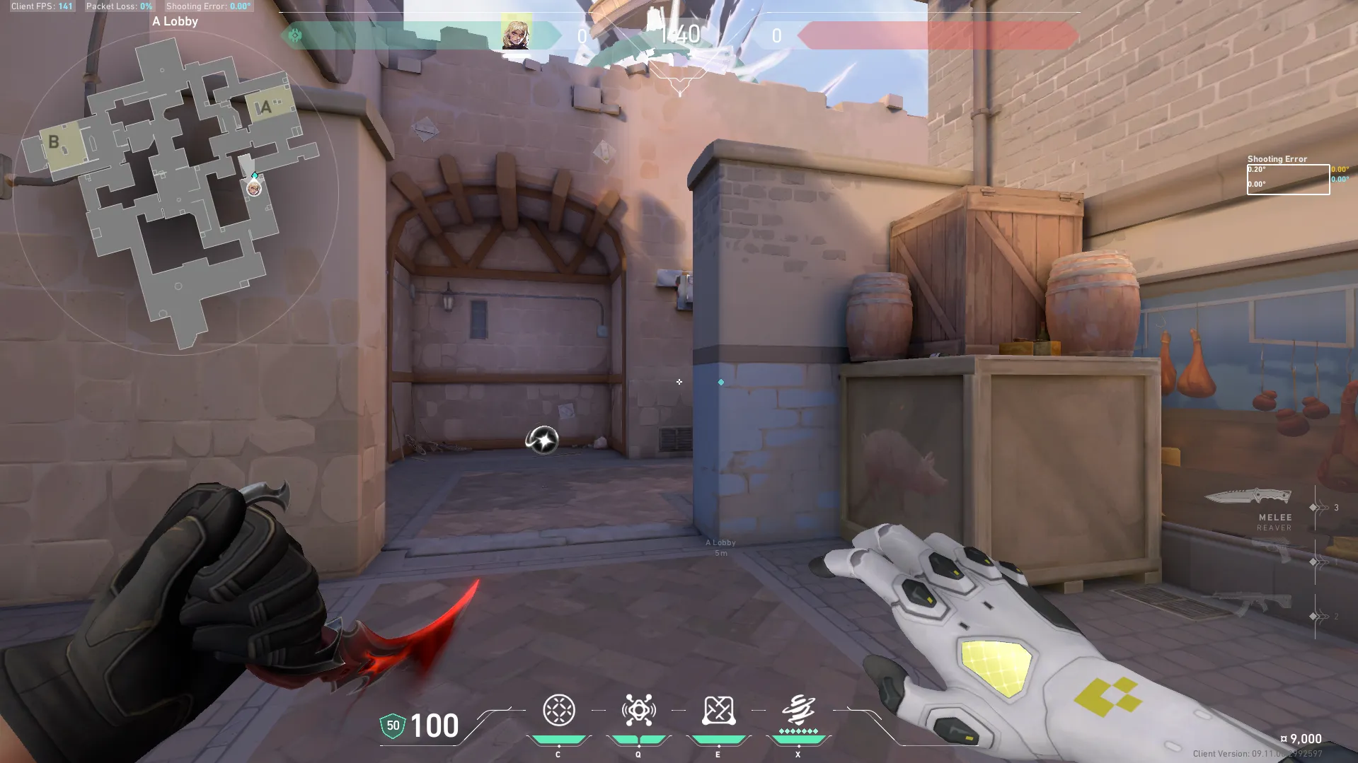 Deadlock GravNet on Ascent Attack Site A — step 1 of 3: Position — where to stand