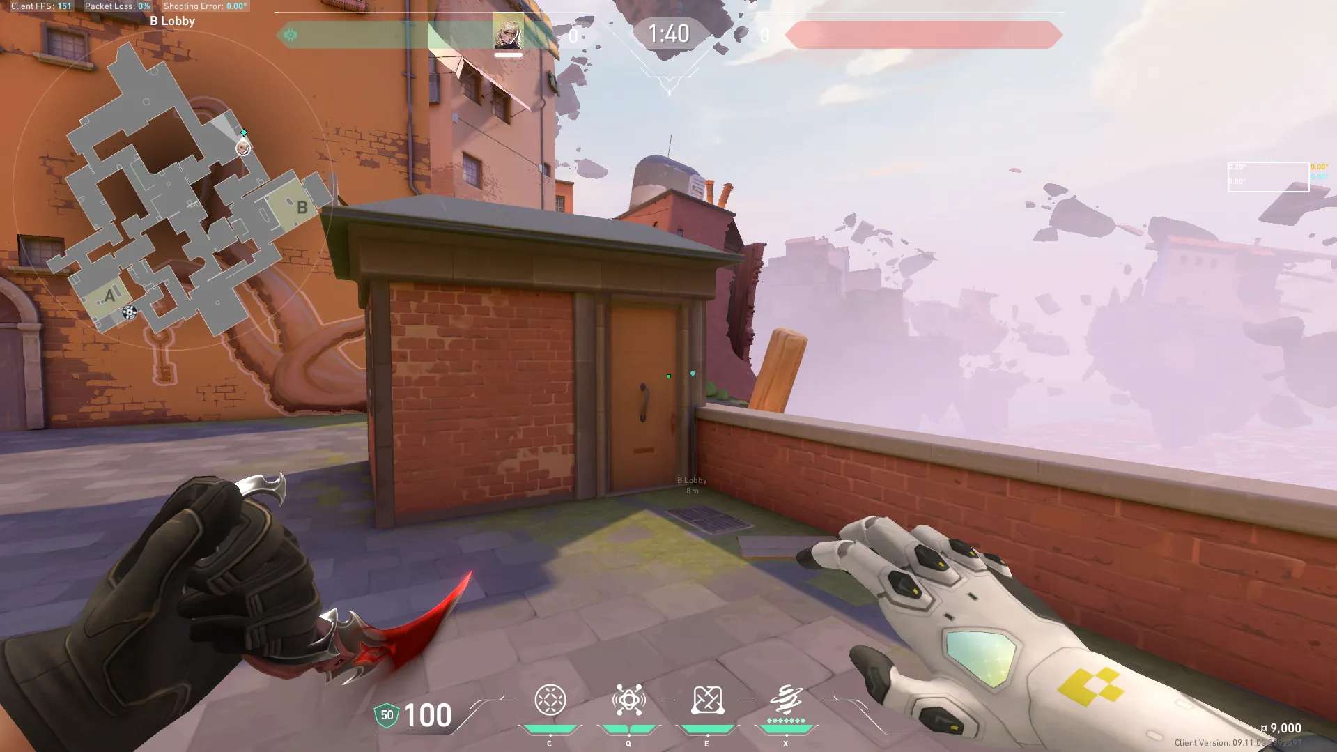 Deadlock GravNet on Ascent Attack Site B — step 1 of 3: Position — where to stand