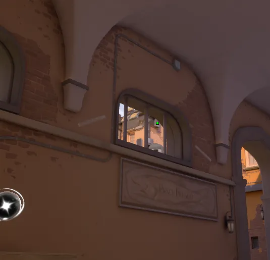 Deadlock GravNet on Ascent Attack Site B — step 2 of 3: Aim — line up the shot
