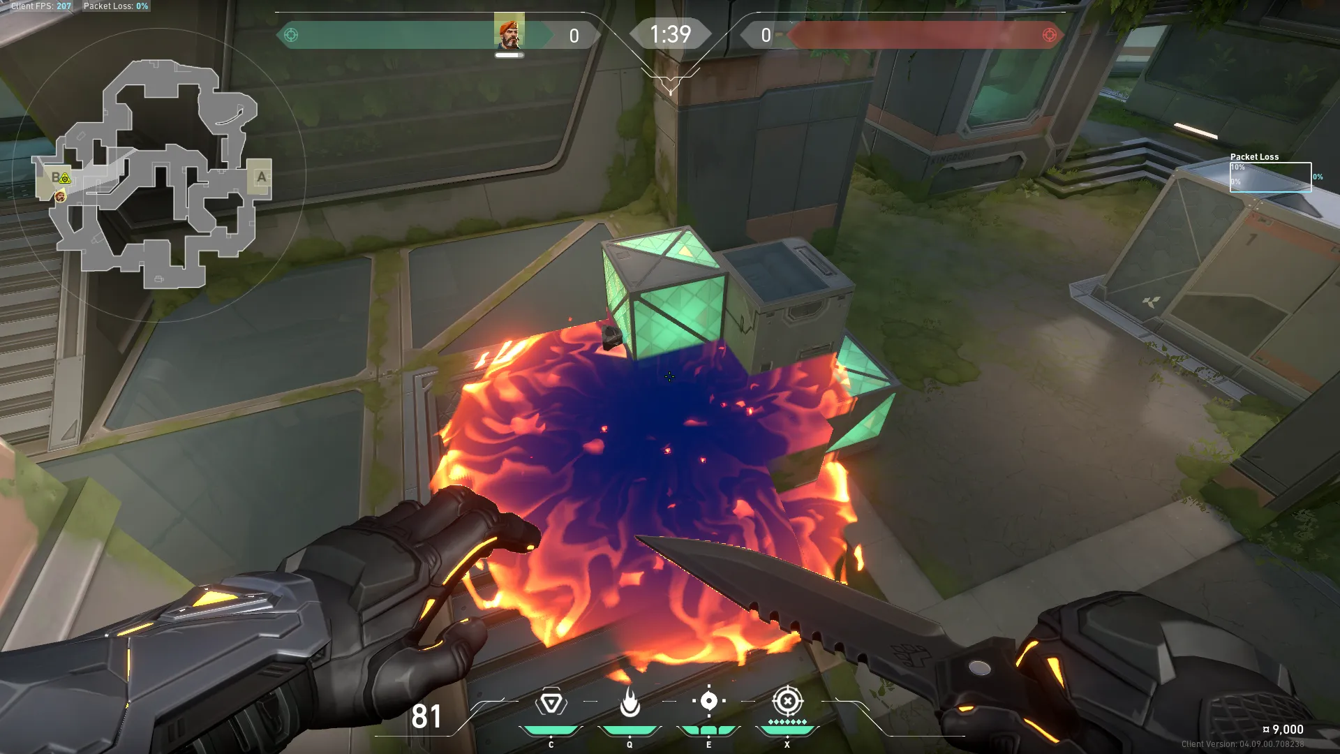 Brimstone Incendiary on Fracture Attack Site B — step 3 of 3: Result