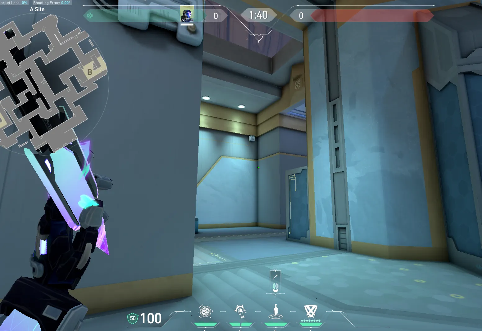 KAY/O Zero_Point on Abyss Defense Site A — step 2 of 3: Aim — line up the shot