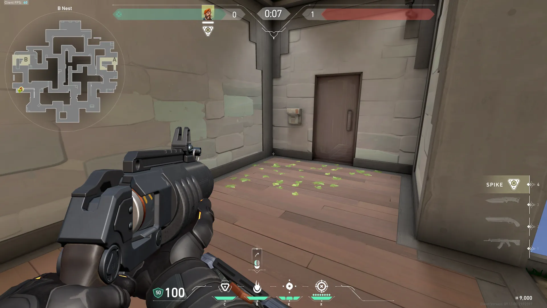 Brimstone Incendiary on Abyss Attack Site B — step 1 of 3: Position — where to stand