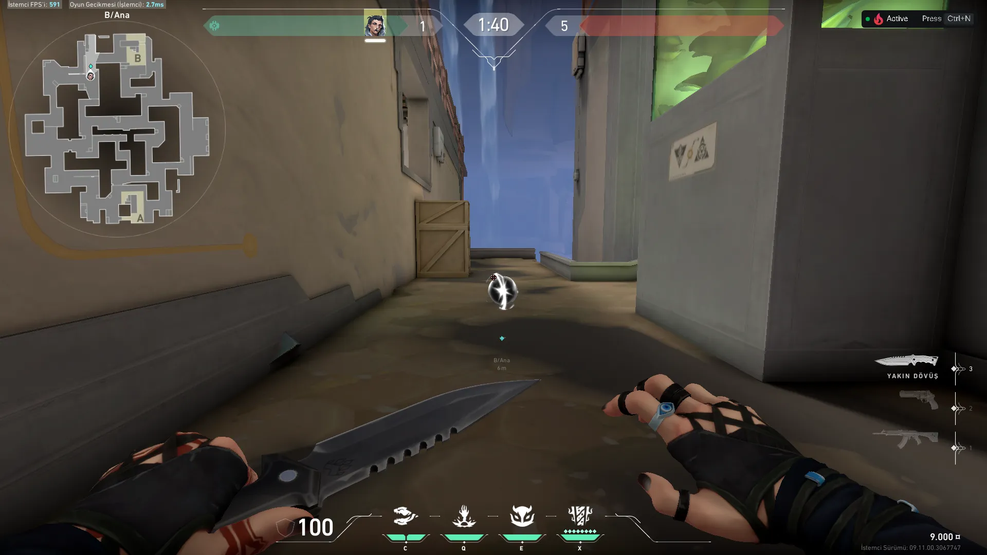 Fade Haunt on Abyss Attack Site B — step 1 of 3: Position — where to stand