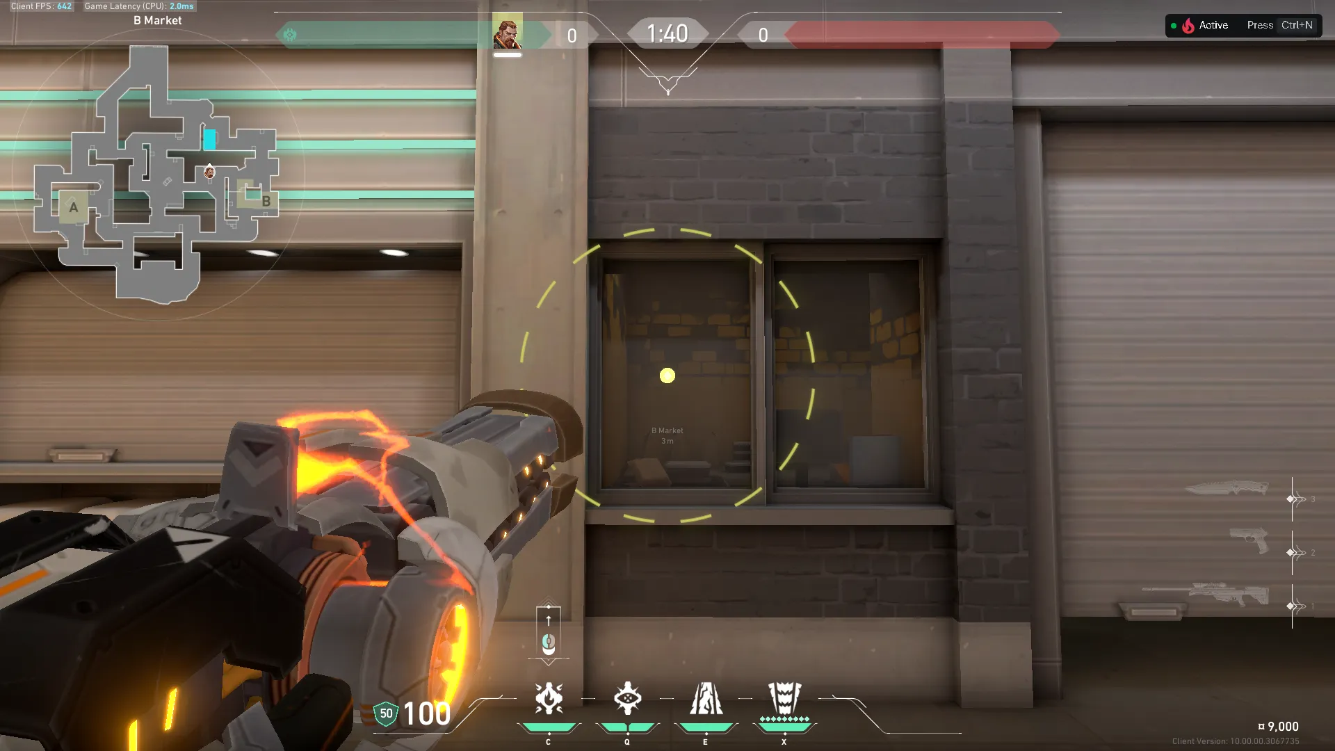 Breach Aftershock on Sunset Defense Site B — step 3 of 4: Aim — line up the shot