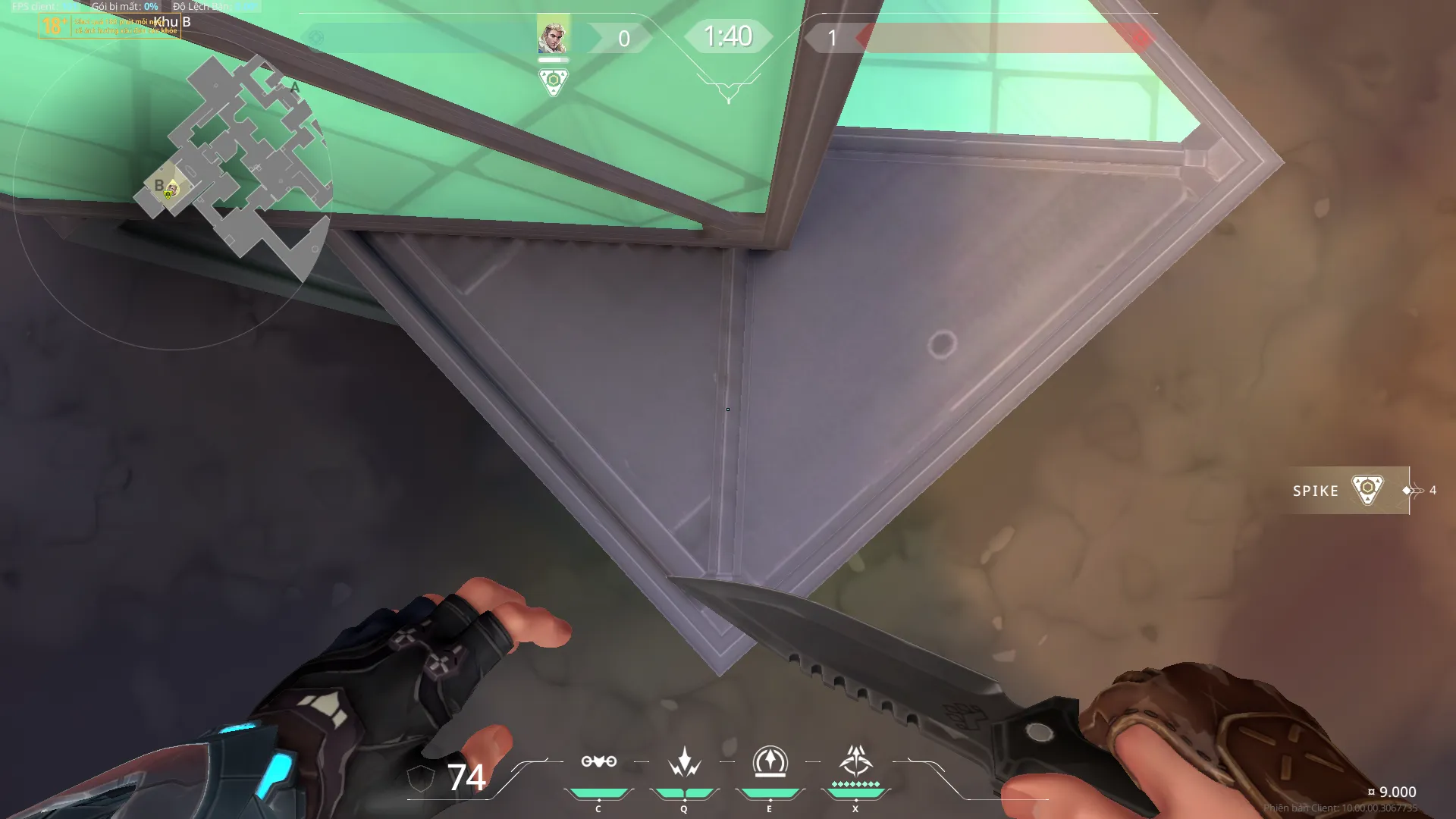 Sova Recon Bolt on Ascent Defense Site A — step 1 of 3: Position — where to stand