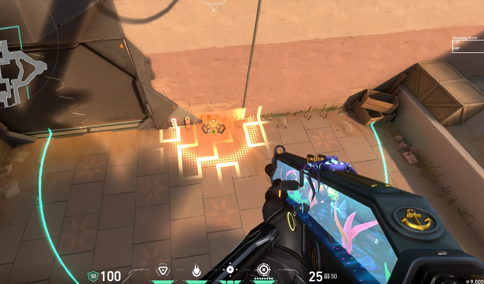 Brimstone Incendiary on Bind Attack Site A — step 1 of 3: Position — where to stand