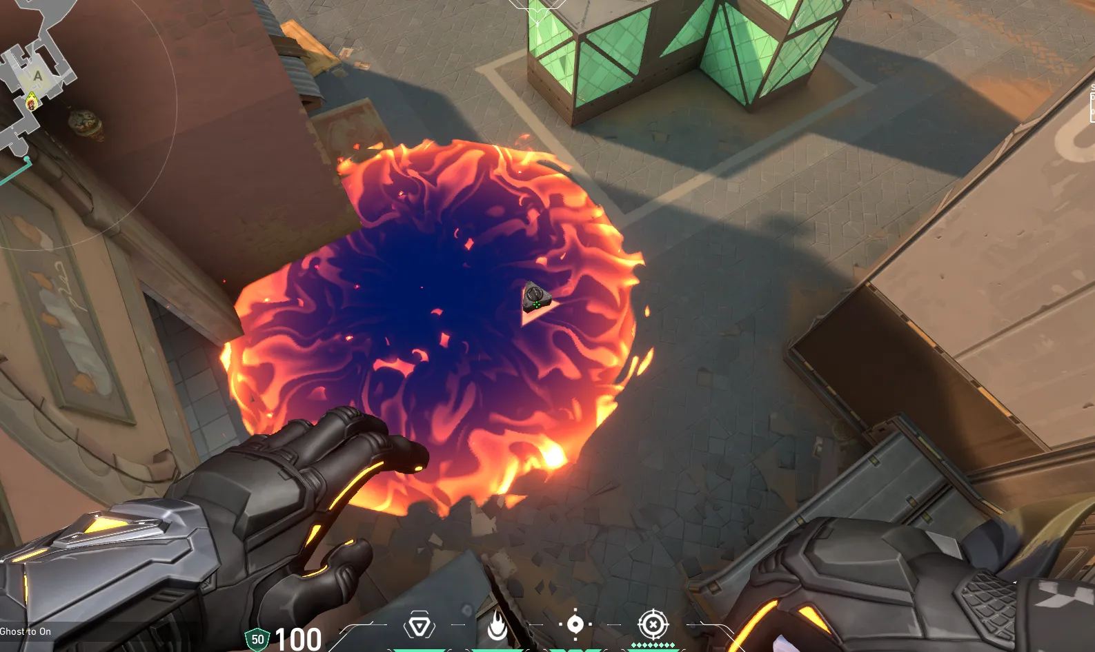 Brimstone Incendiary on Bind Attack Site A — step 3 of 3: Result
