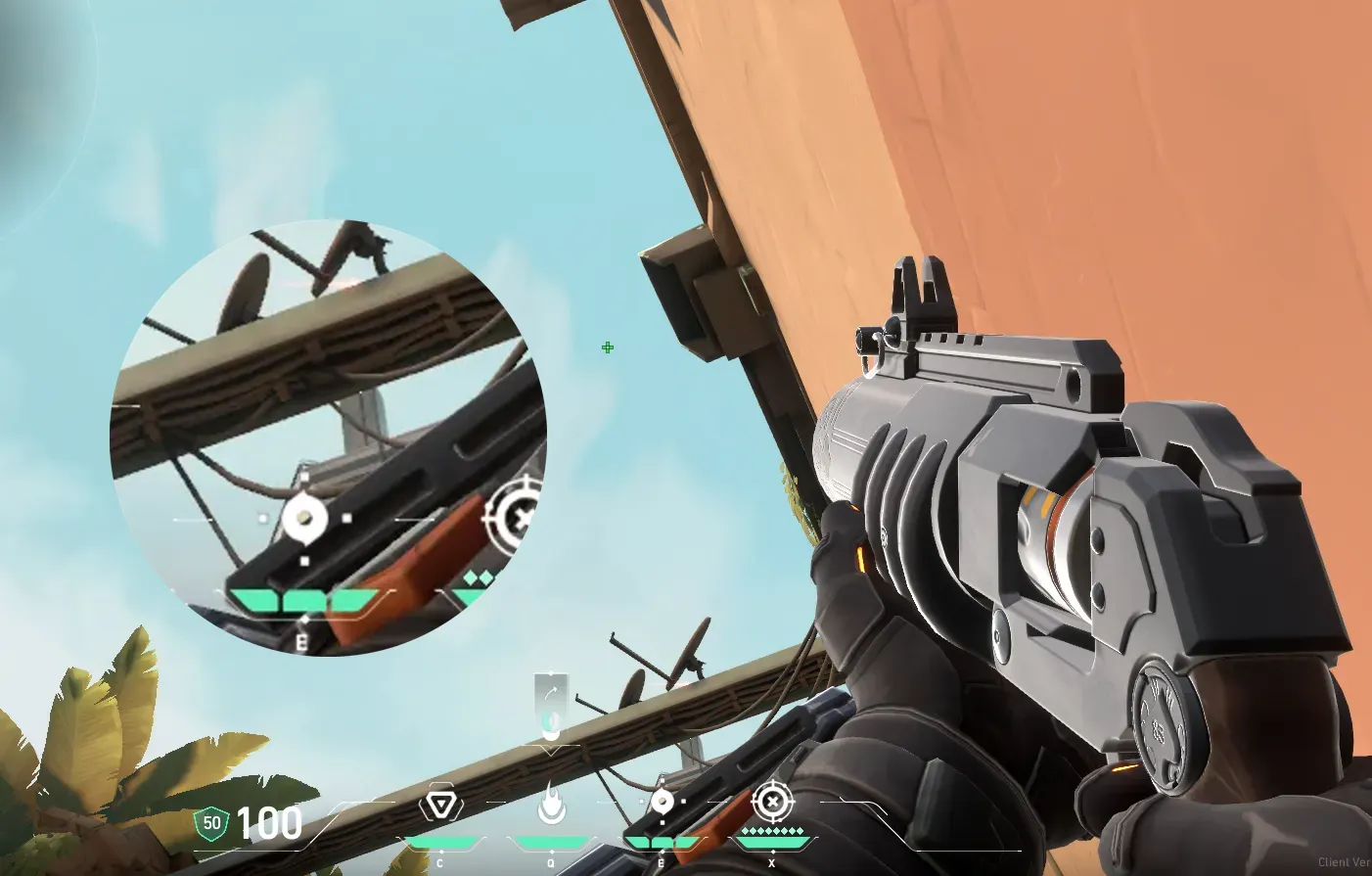 Brimstone Incendiary on Bind Attack Site A — step 2 of 3: Aim — line up the shot