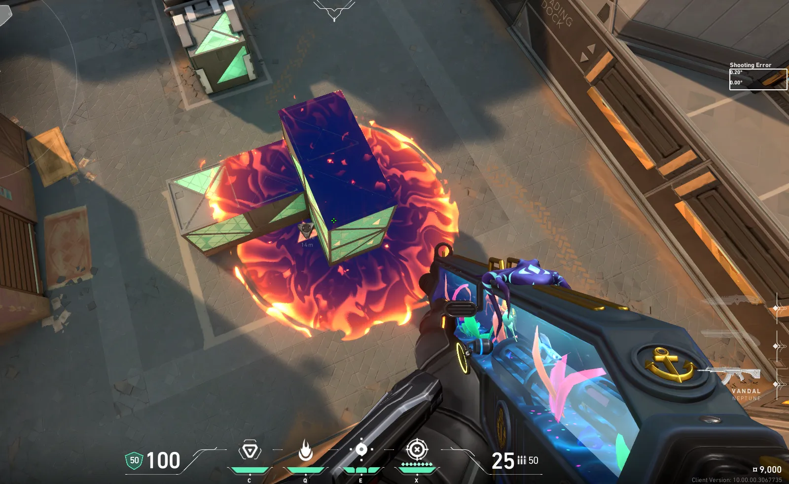 Brimstone Incendiary on Bind Attack Site A — step 3 of 3: Result