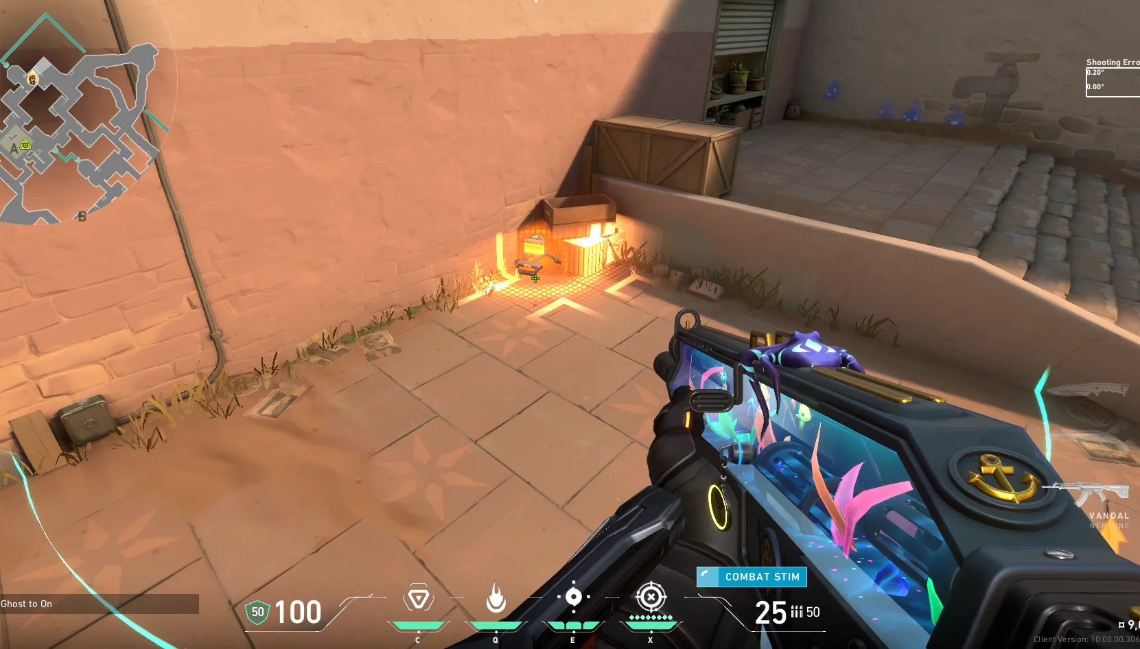 Brimstone Incendiary on Bind Attack Site A — step 1 of 3: Position — where to stand