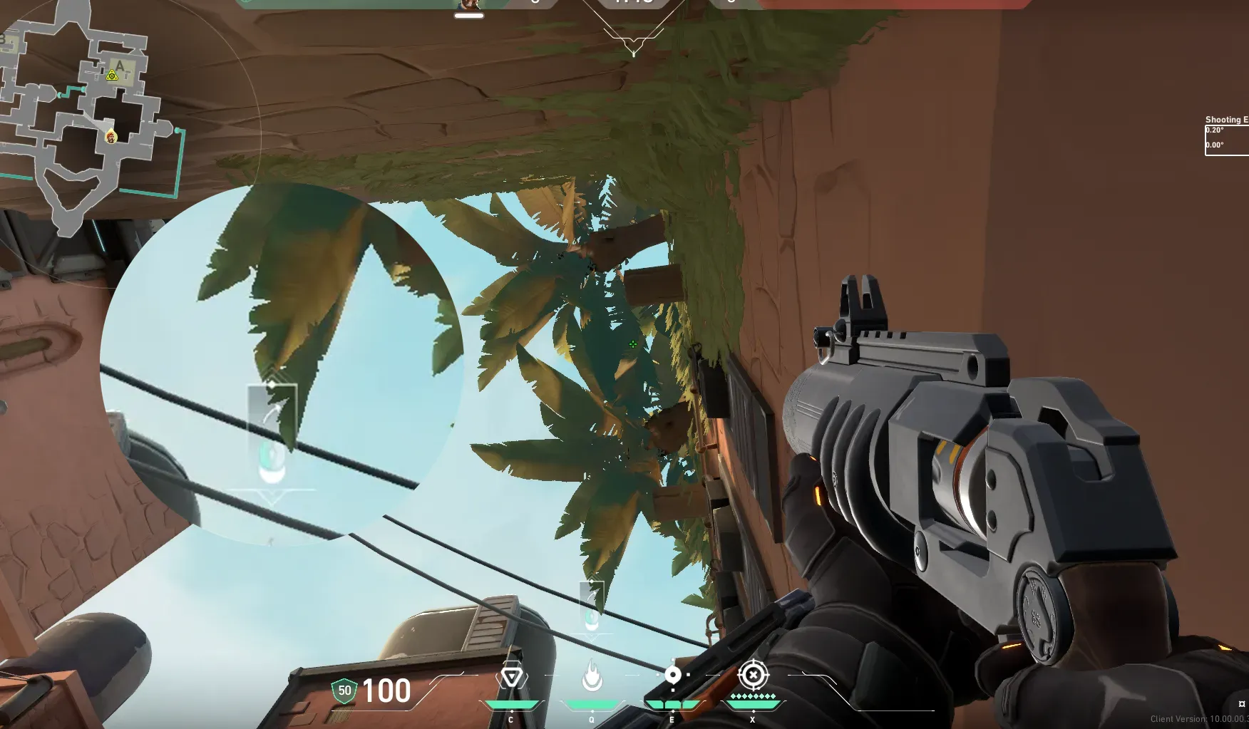 Brimstone Incendiary on Bind Attack Site A — step 2 of 3: Aim — line up the shot