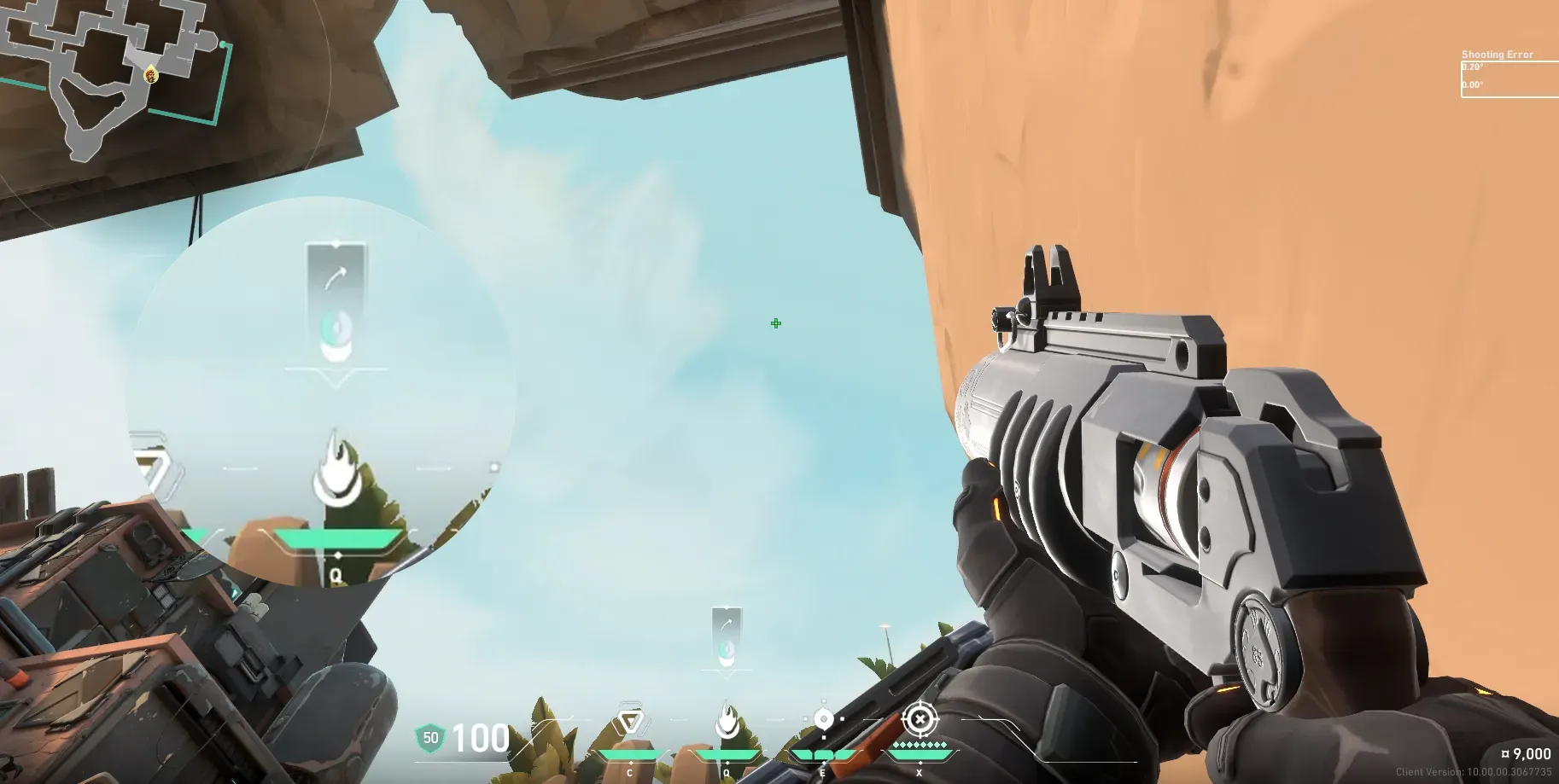 Brimstone Incendiary on Bind Attack Site A — step 2 of 3: Aim — line up the shot