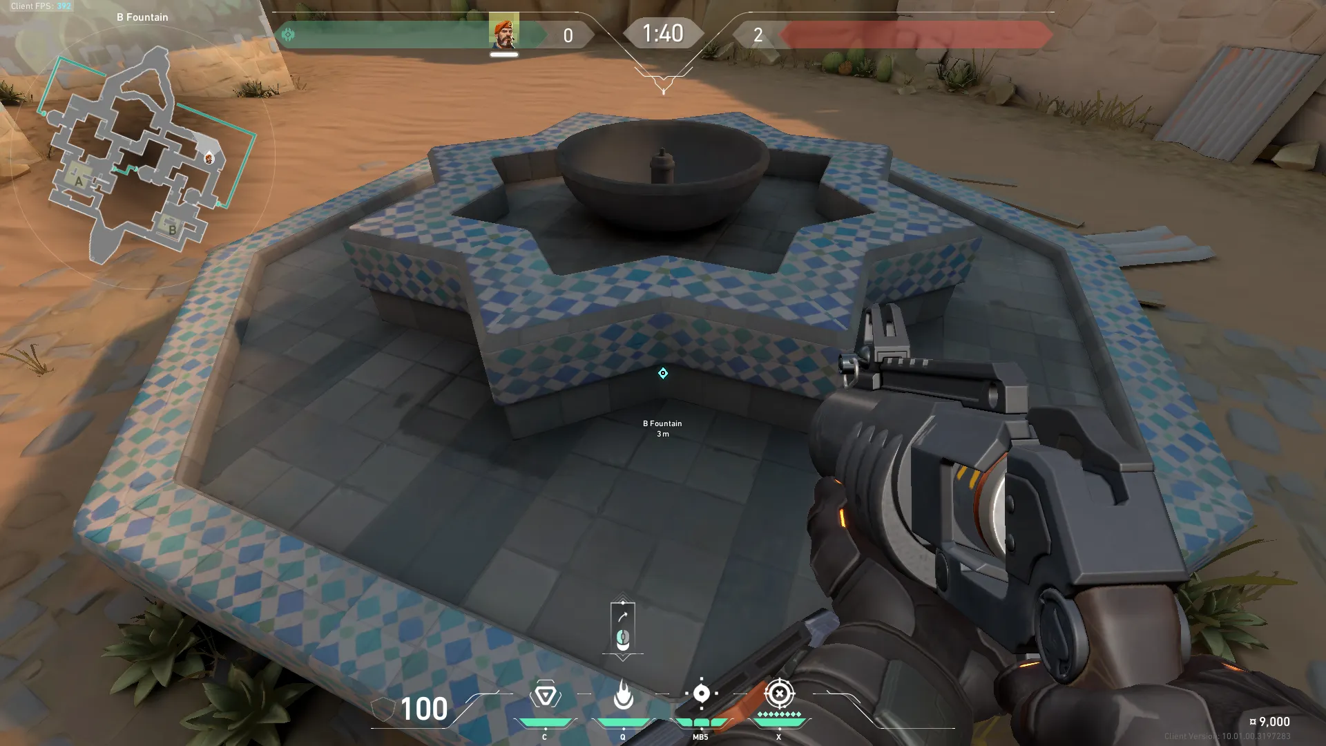 Brimstone Incendiary on Bind Attack Site B — step 1 of 5: Position — where to stand