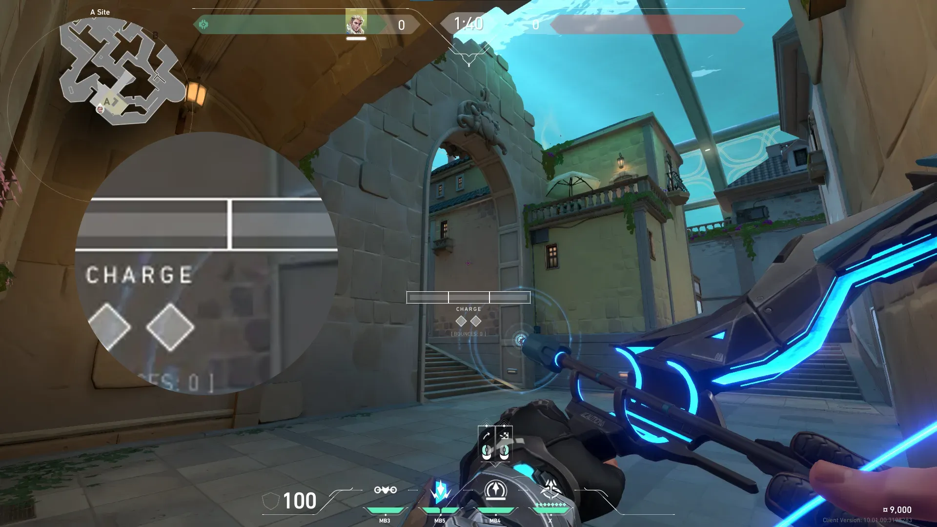Sova Recon Bolt on Pearl Defense Site A — step 2 of 3: Aim — line up the shot
