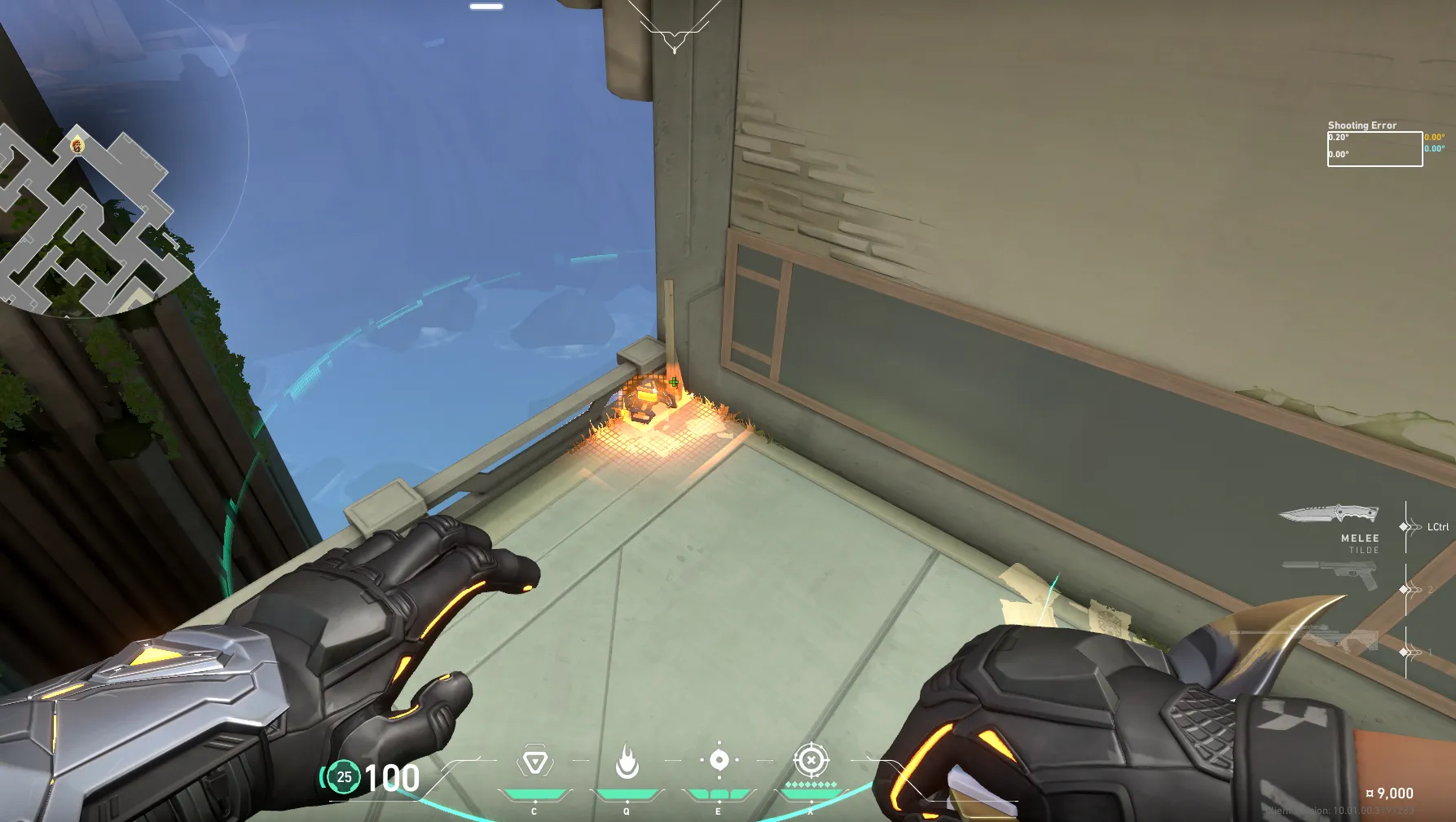 Brimstone Incendiary on Abyss Defense Site B — step 1 of 4: Position — where to stand
