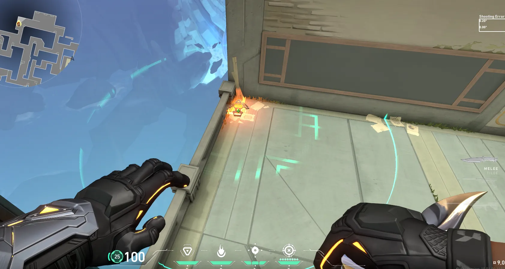Brimstone Incendiary on Abyss Defense Site B — step 1 of 3: Position — where to stand