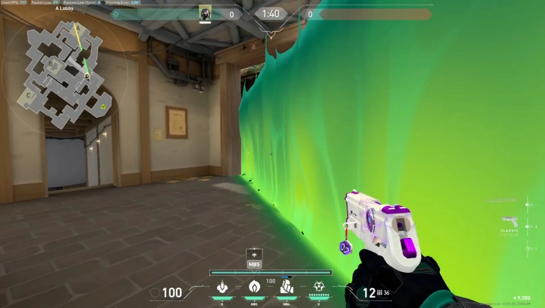 Viper Toxic Screen on Haven Attack Site A — step 4 of 5: Aim — line up the shot