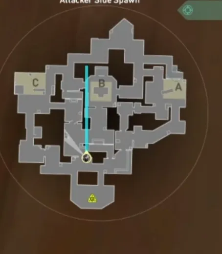 Viper Toxic Screen on Haven Attack Site B — step 3 of 7: Aim — line up the shot